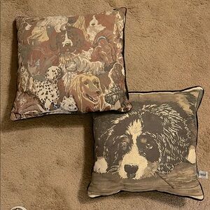 Dog-Themed Decorative Throw Pillows
